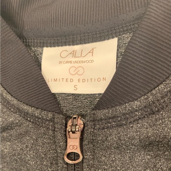 Calia Limited Edition Onyx French Terry Bomber Jacket - Picture 8 of 9